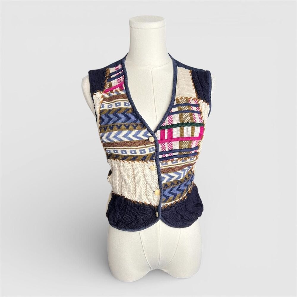 Christopher & Banks Knit Button Up Vest